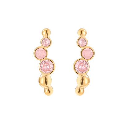 Náušnice pink bubbles