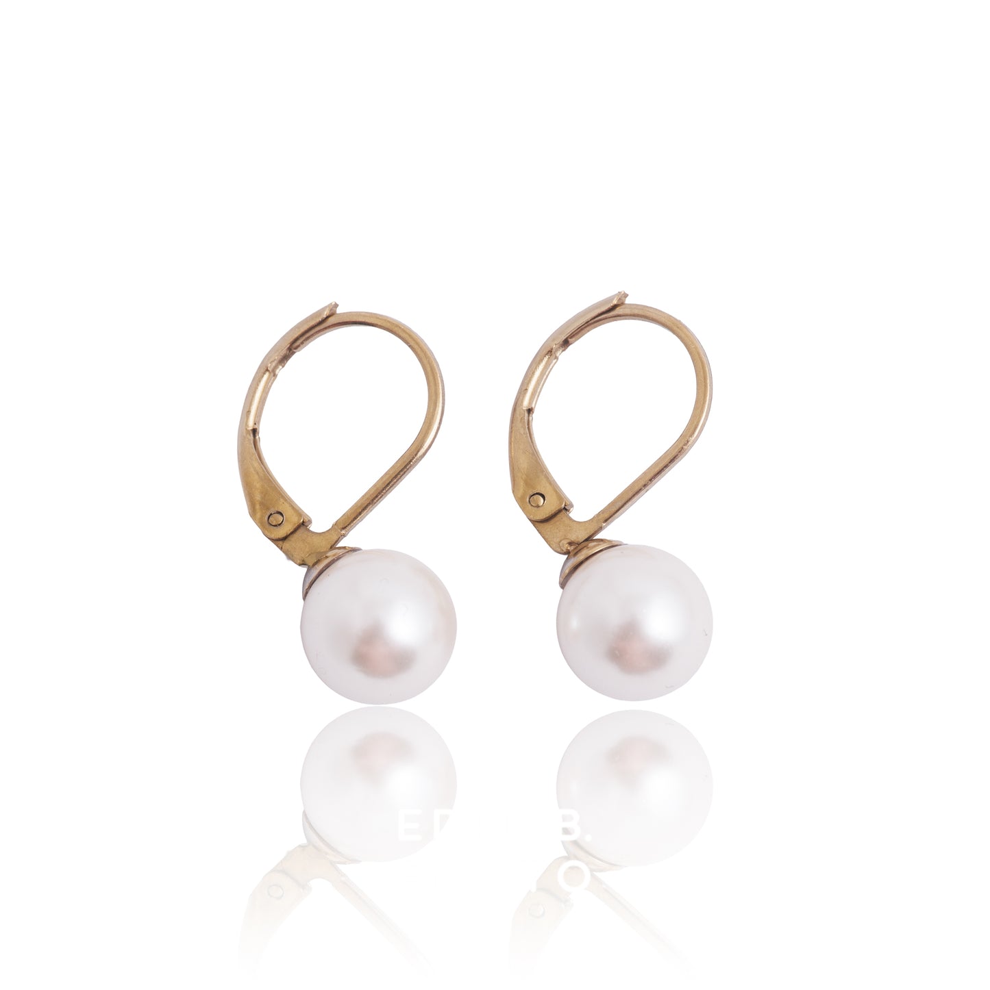 Náušnice s pelou Preciosa 8mm