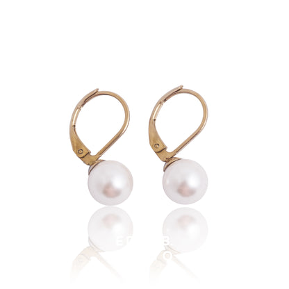 Náušnice s pelou Preciosa 8mm