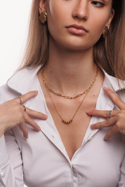 Náhrdelník Antistress, pozlacený 18k zlatem