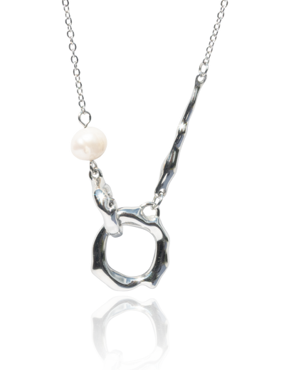Náhrdelník se sladkovodní perlou Liquid Pearl
