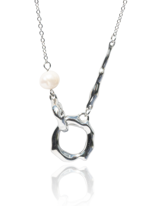 Náhrdelník se sladkovodní perlou Liquid Pearl