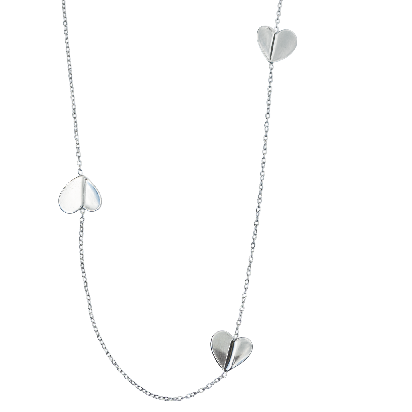 Náhrdelník se srdíčky Heartline 90