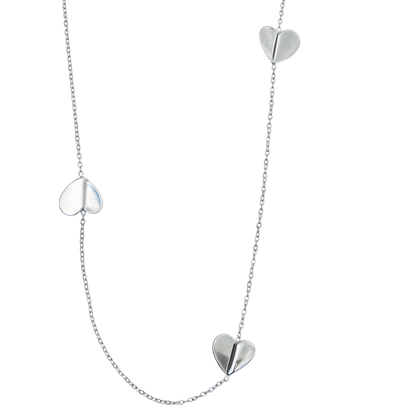 Náhrdelník se srdíčky Heartline 90