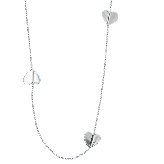 Náhrdelník se srdíčky Heartline 90