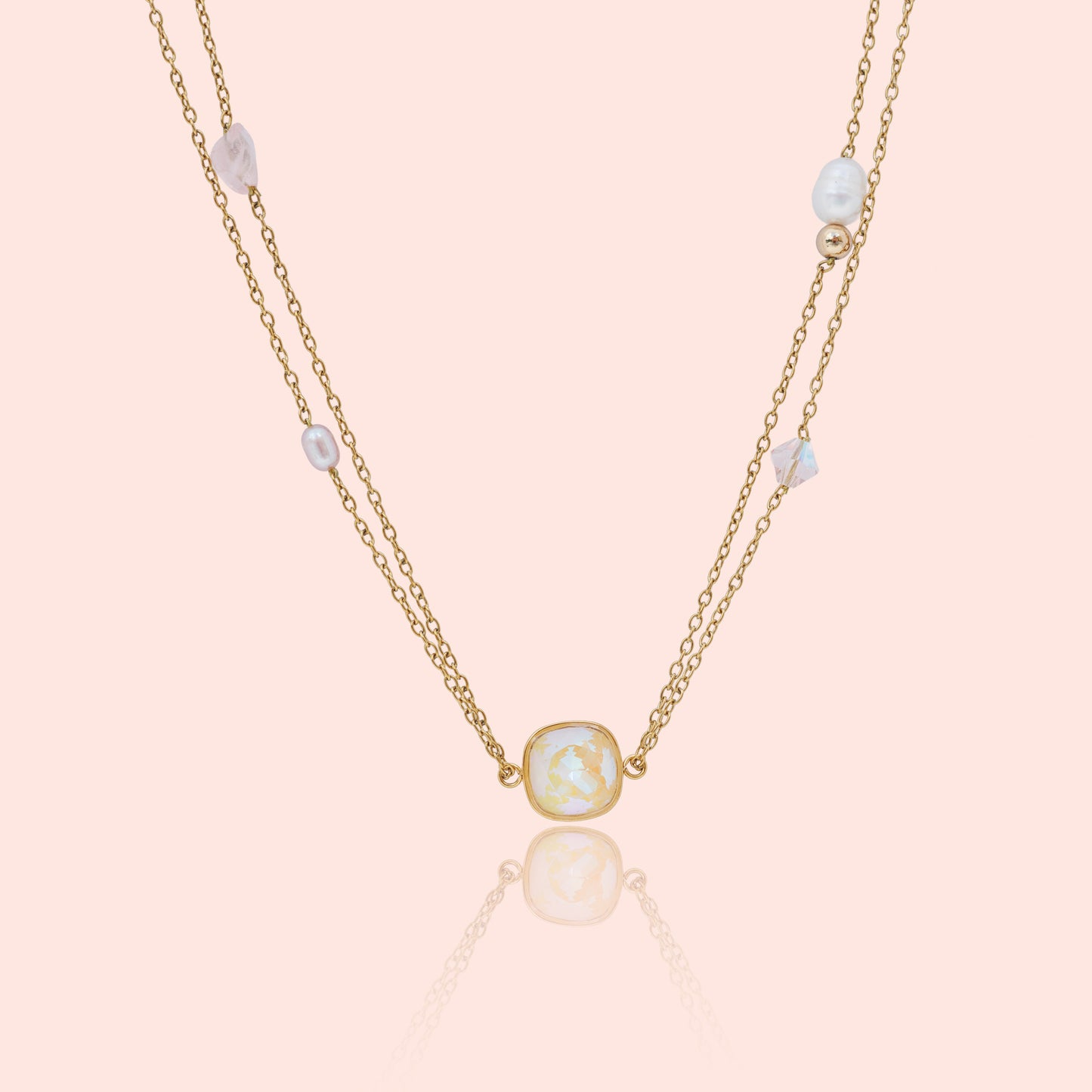 Náhrdelník s krystalem Moonlight Pearl