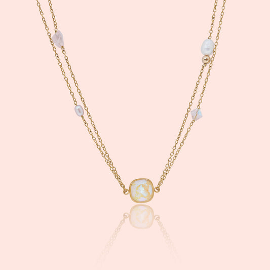 Náhrdelník s krystalem Moonlight Pearl