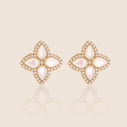 Náušnice Moonflower Pearl Studs