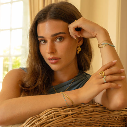 Náušnice Jedinečná, pozlacené