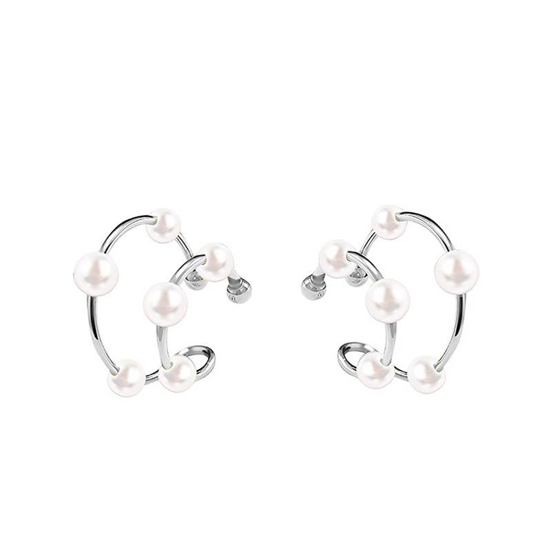 Perlový ear cuff bez piercingu