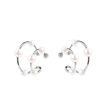 Perlový ear cuff bez piercingu