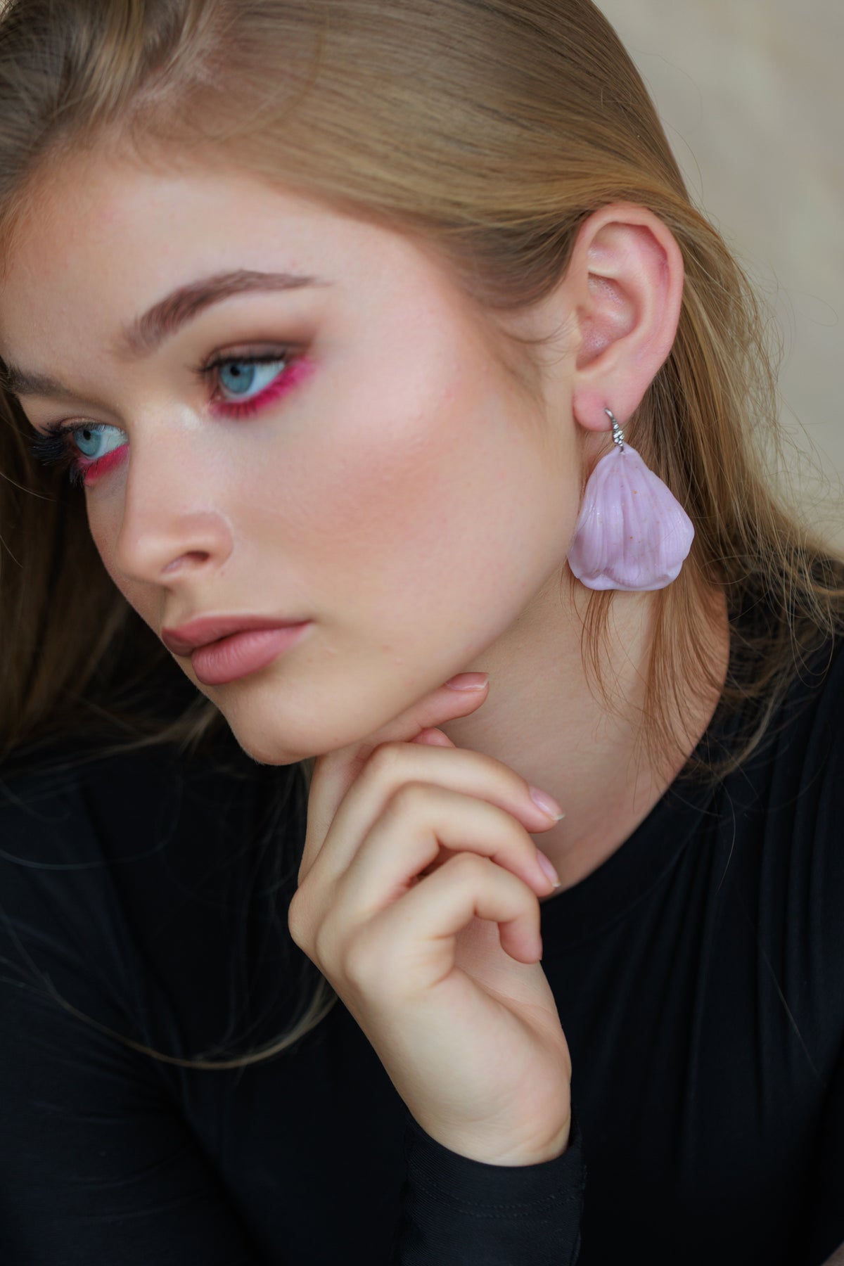 Růžové květinové náušnice | Pink Bloom