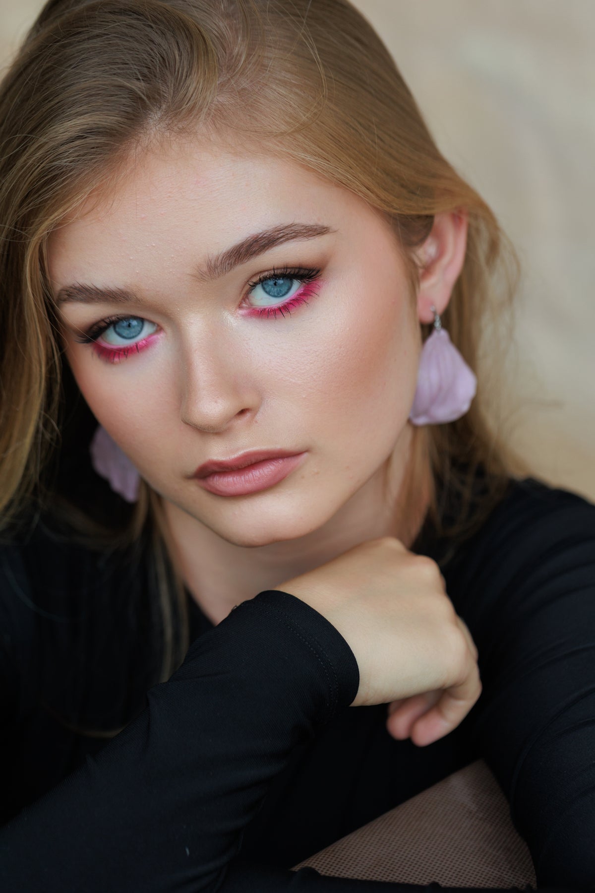 Růžové květinové náušnice | Pink Bloom