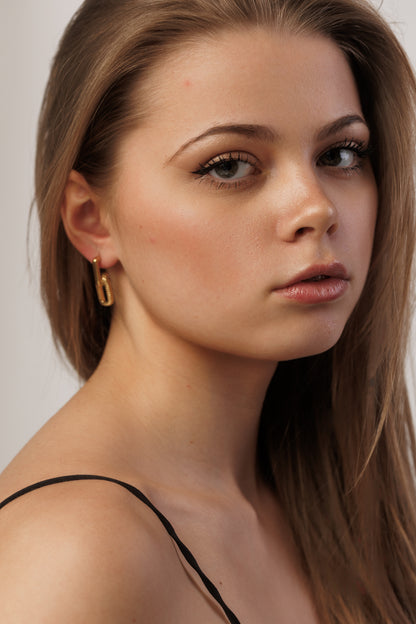 Náušnice Verra, pozlacené