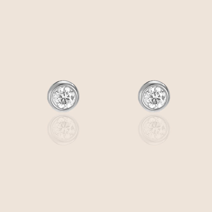 Náušnice pecky s kubickou zirkonií 4 mm | Everyday Spark
