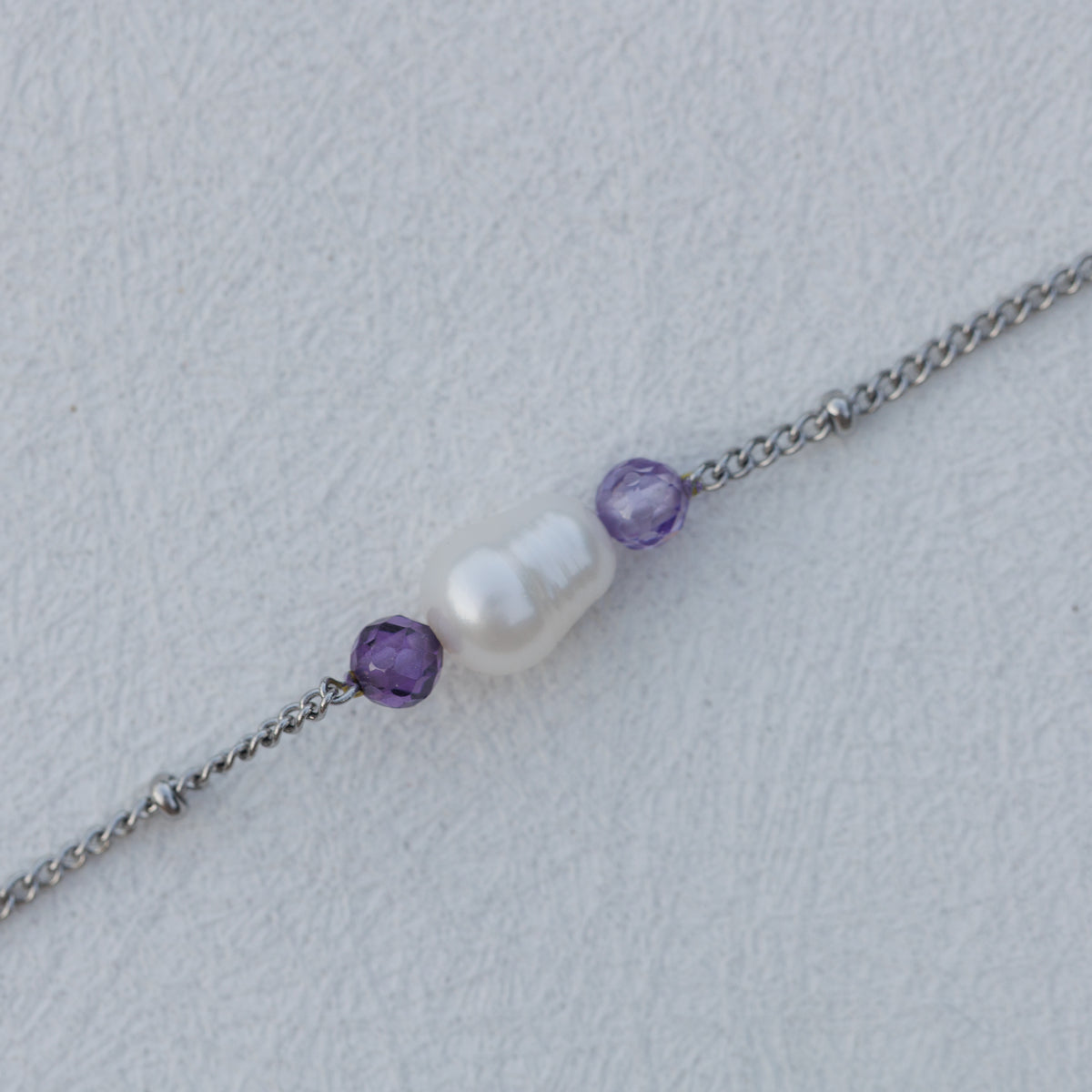 Náramek s říční perlou | Lavender Glow