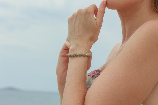 Náramek Harmony Jasper – jaspis & říční perly