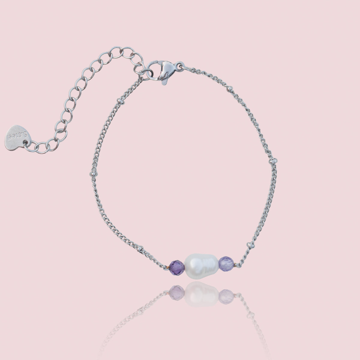 Náramek s říční perlou | Lavender Glow