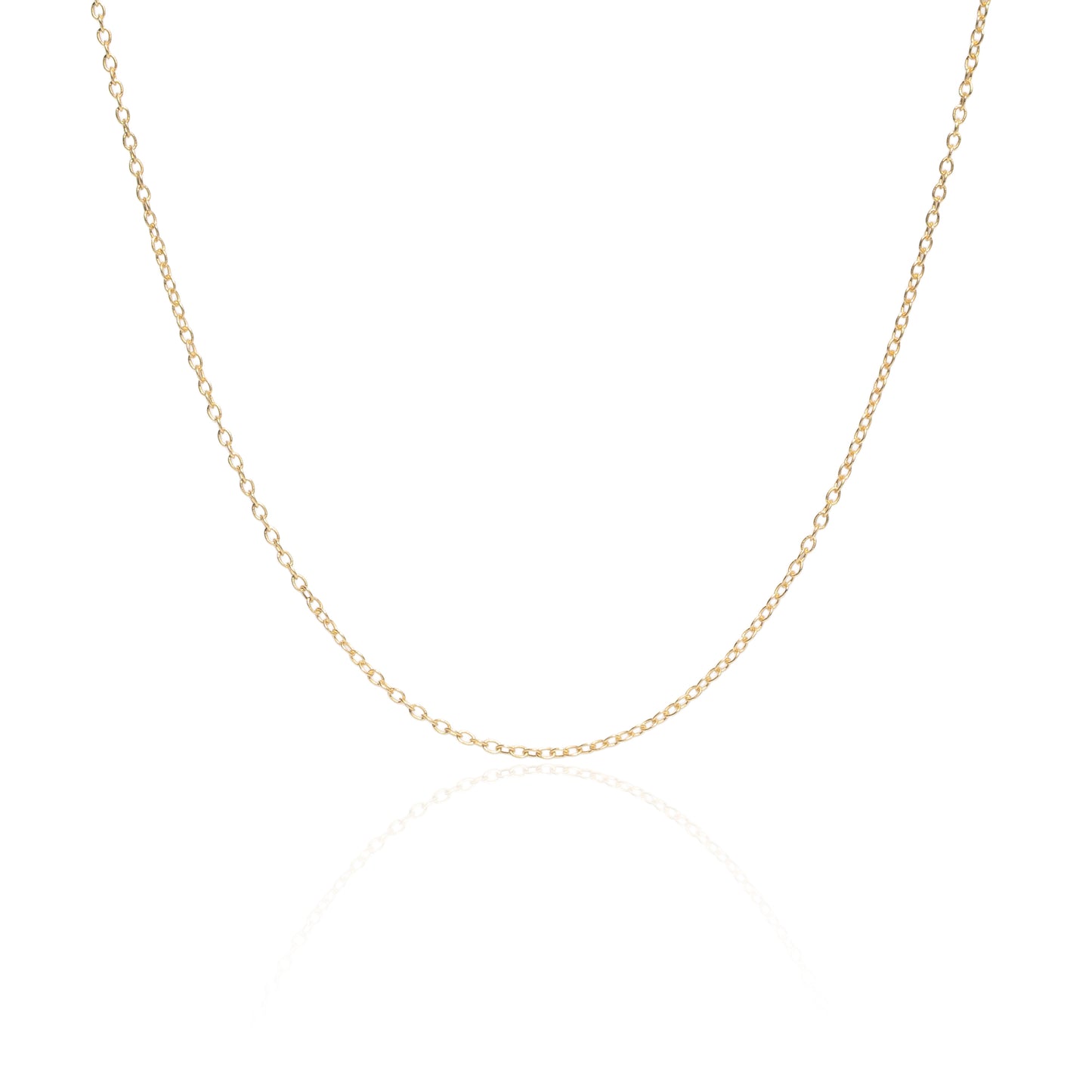 Pozlacený jemný řetízek stříbro AG 925/1000