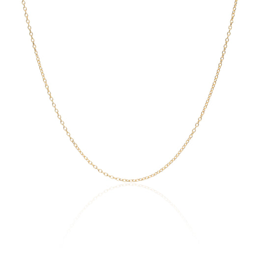 Pozlacený jemný řetízek stříbro AG 925/1000