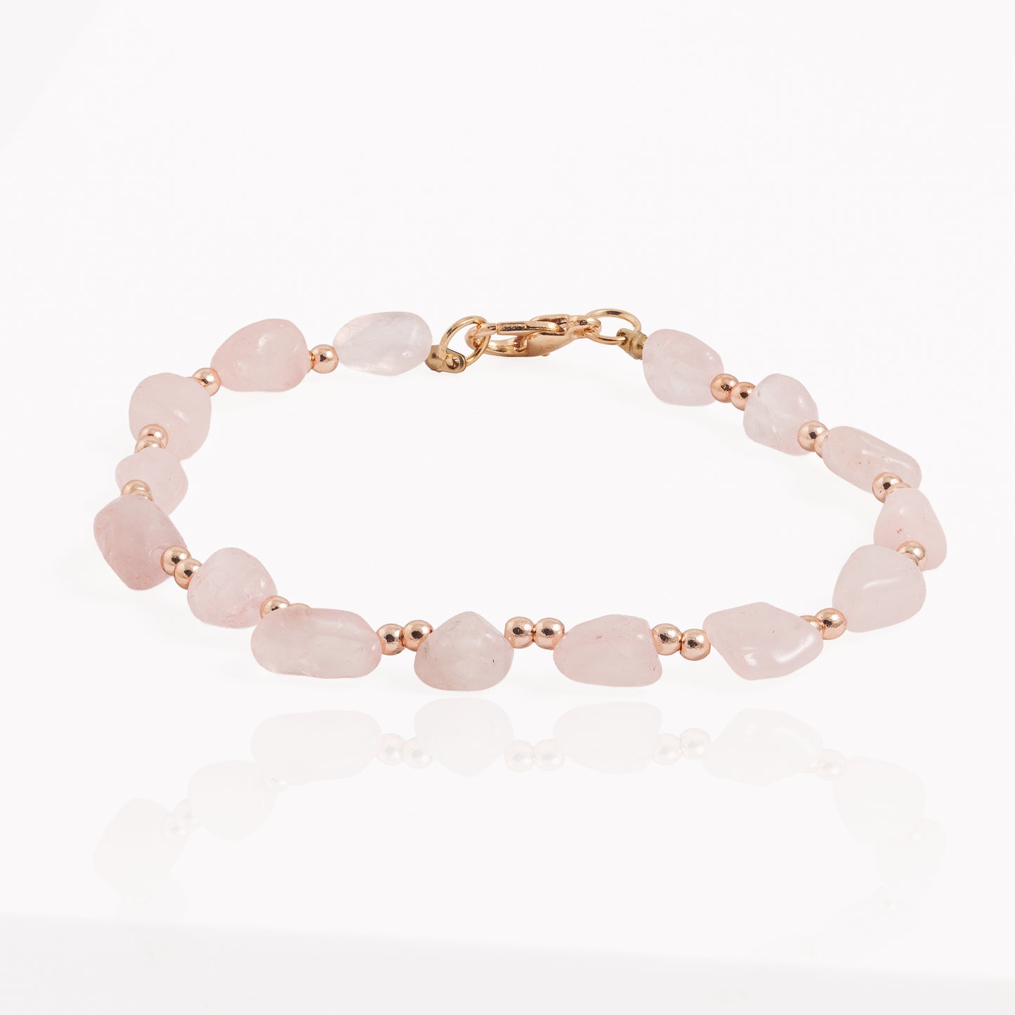 Náramek Soft Bloom - Růžový křemen a hematit