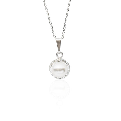 Stříbrný náhrdelník Pearl Glow