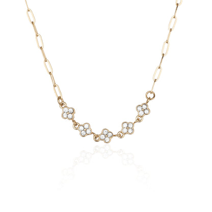 Náhrdelník s kytičkami Glimmer chain