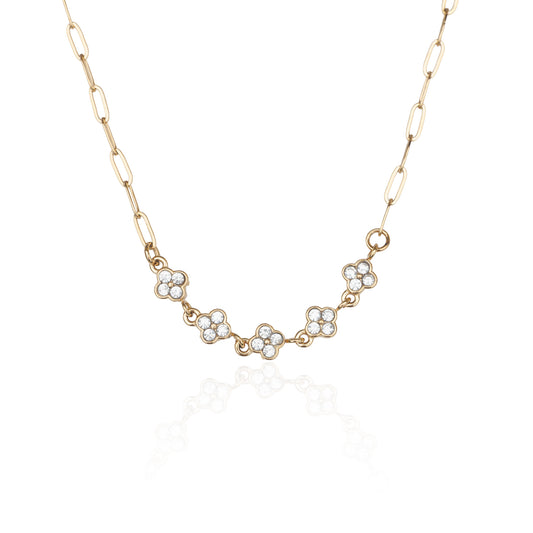 Náhrdelník s kytičkami Glimmer chain