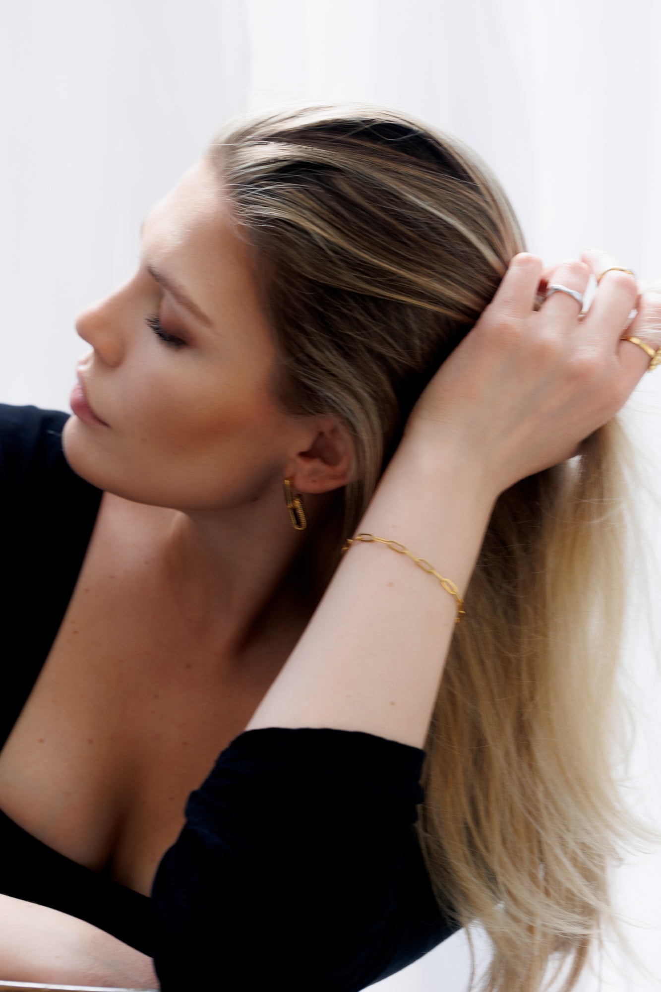 Náramek Chain of chill, pozlacený