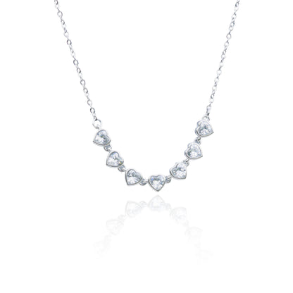 Náhrdelník se srdíčky Sweetheart Glow, pozlacený