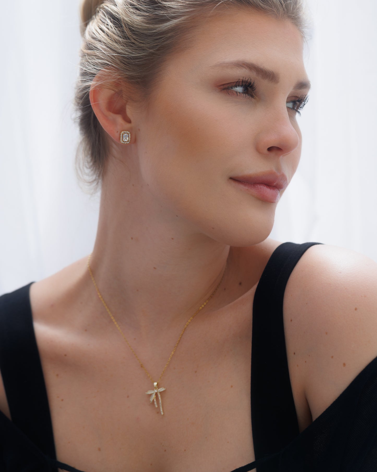 Náušnice Gala, pozlacené