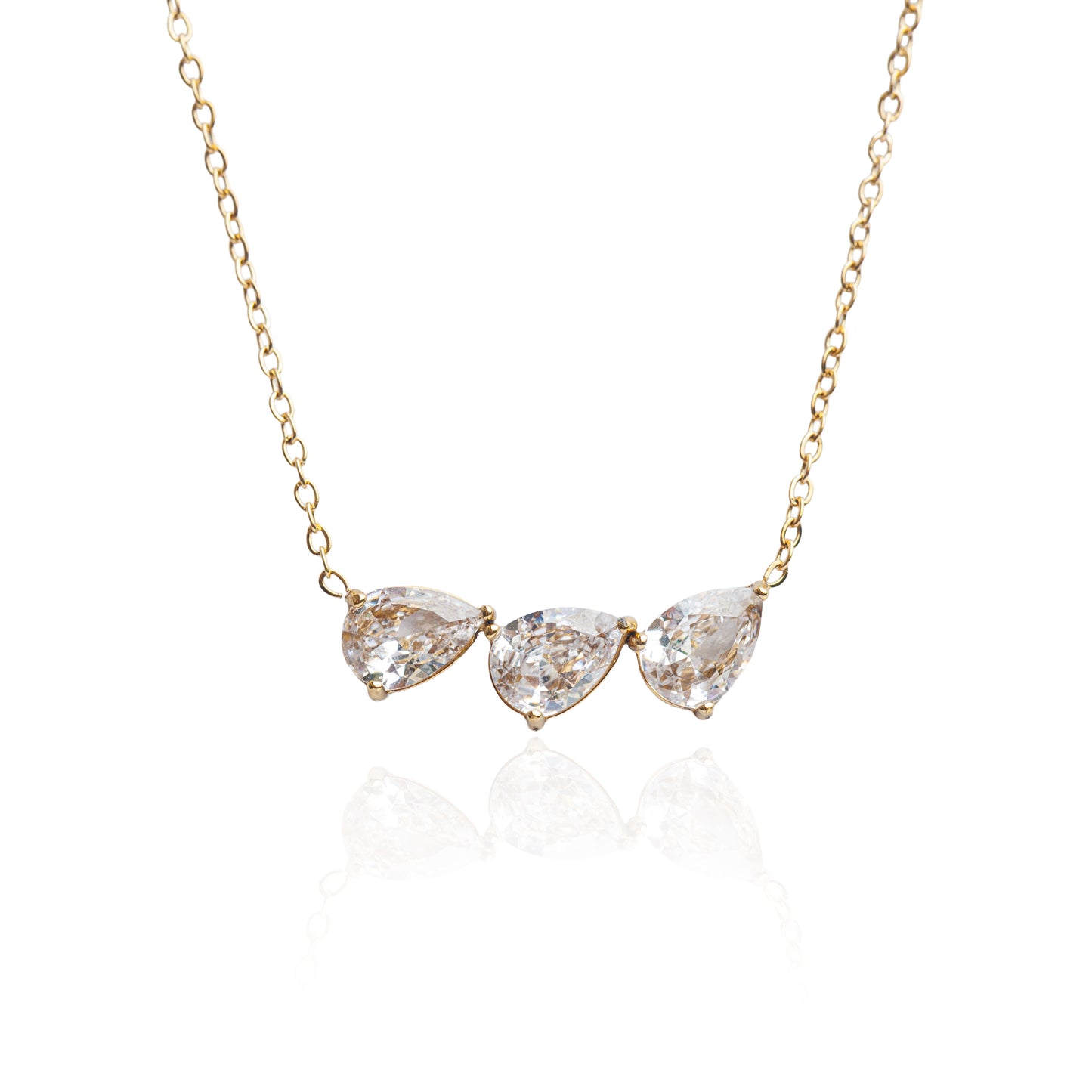 Náhrdelník tři kapky Crystal drop
