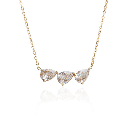 Náhrdelník tři kapky Crystal drop