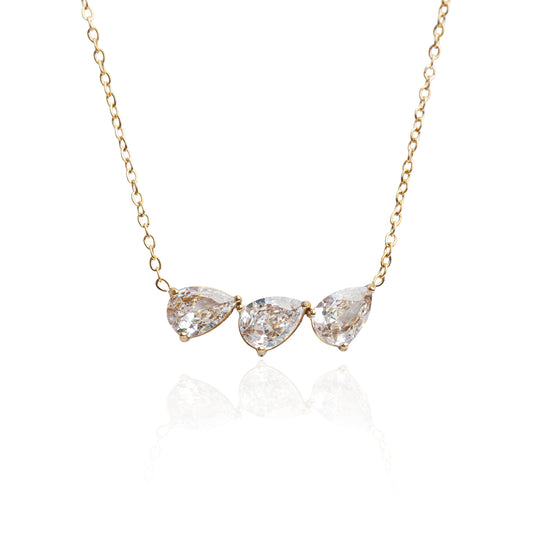 Náhrdelník tři kapky Crystal drop