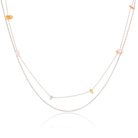 Náhrdelník Soul stones s růženínem a karneolem