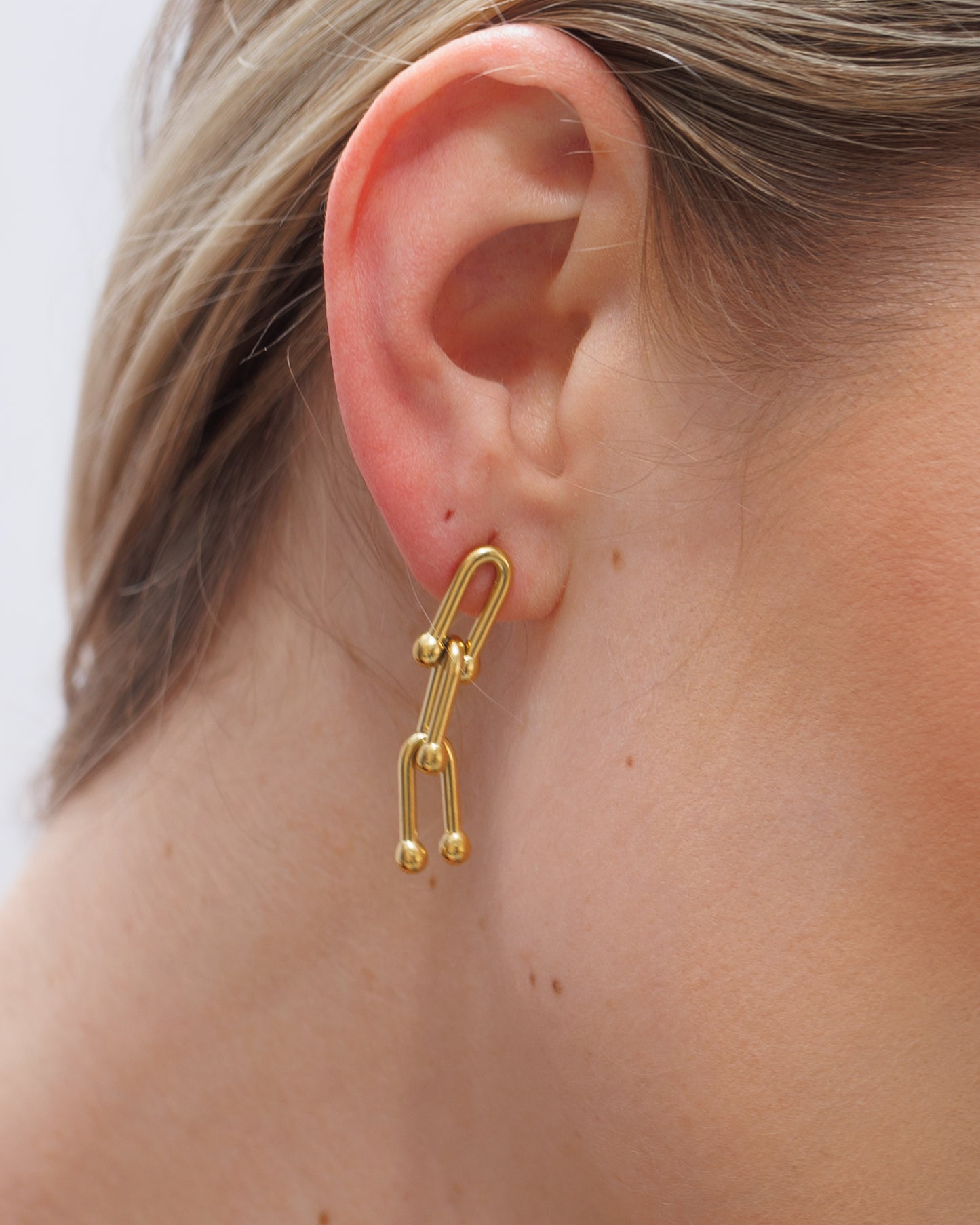 Náušnice Orba, pozlacené