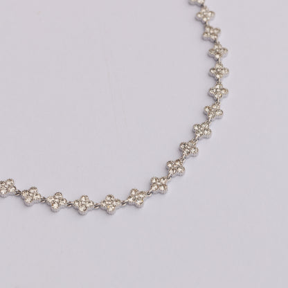 Náhrdelník s třpytivými čtyřlístky Ice Ice baby