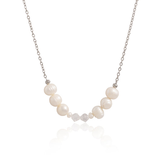Náhrdelník čistá elegance z pravých říčních perel