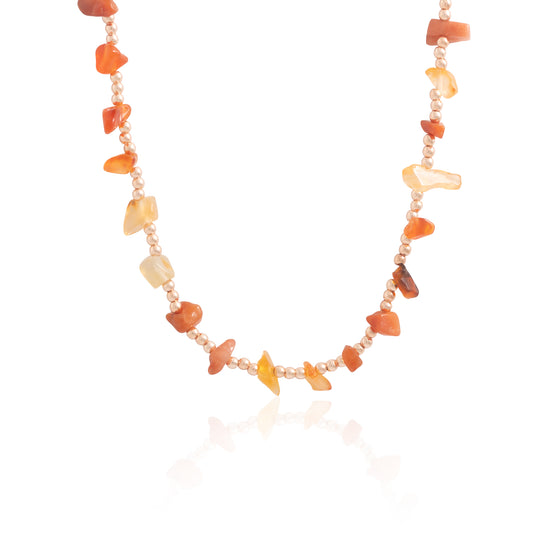 Náhrdelník Autumn glow - karneol a hematit