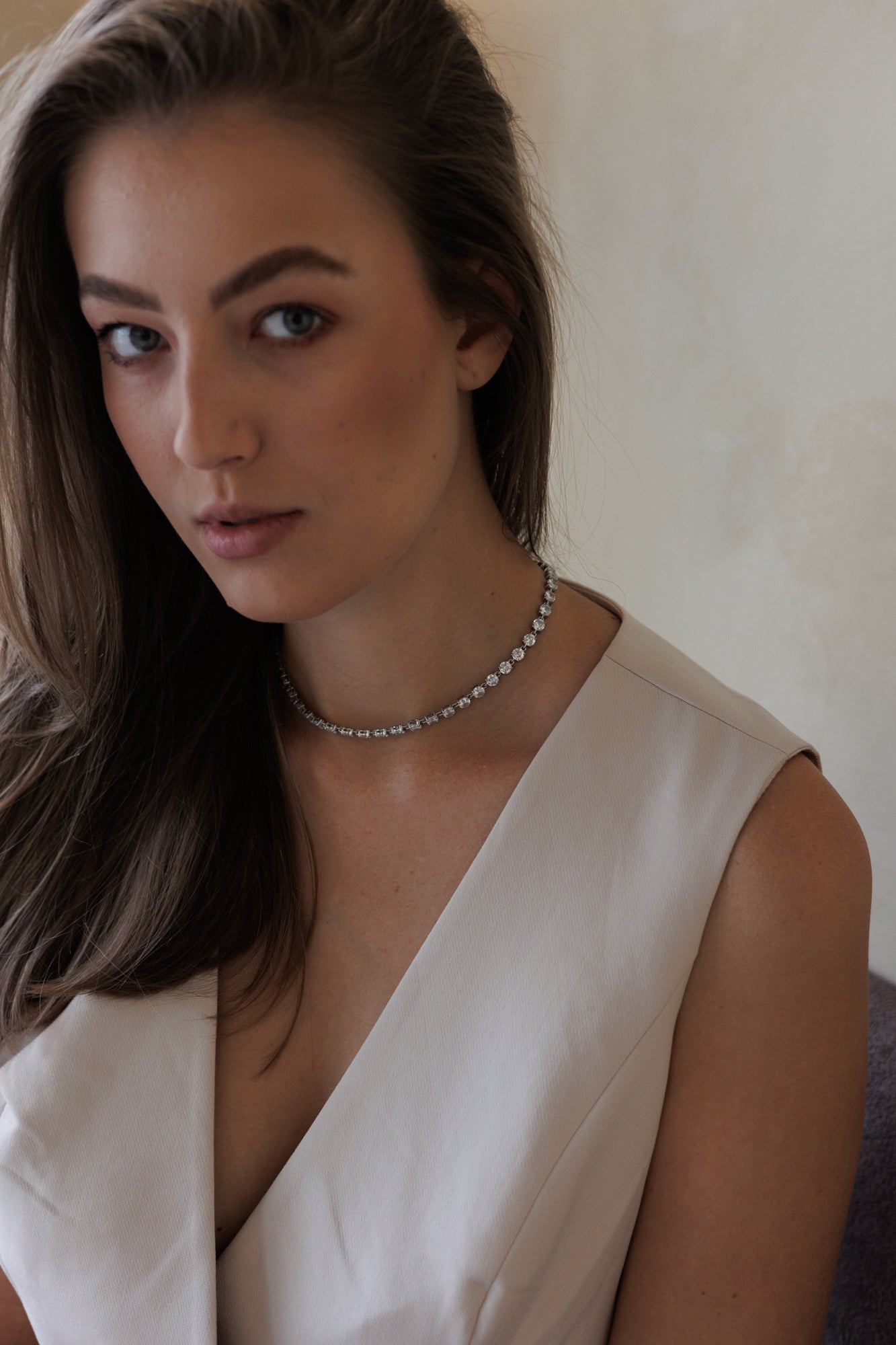 Náhrdelník s oválnými krystaly Diamonds please!