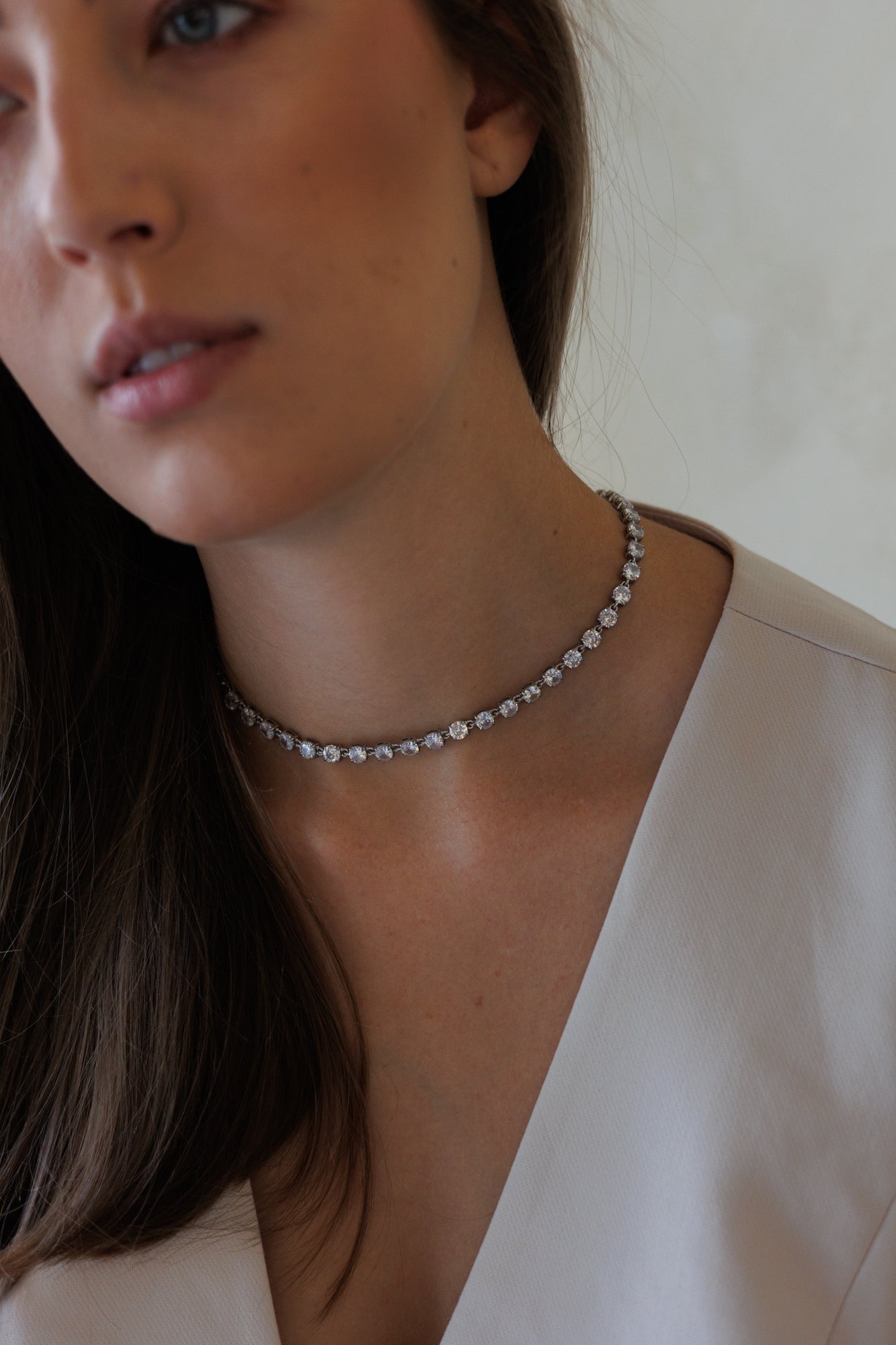 Náhrdelník s oválnými krystaly Diamonds please!