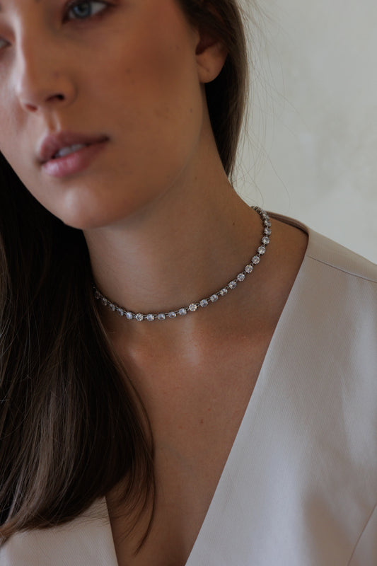 Náhrdelník s oválnými krystaly Diamonds please!