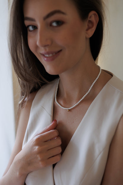 Perly s koulema, pozlacený