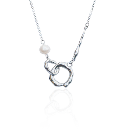Náhrdelník se sladkovodní perlou Liquid Pearl