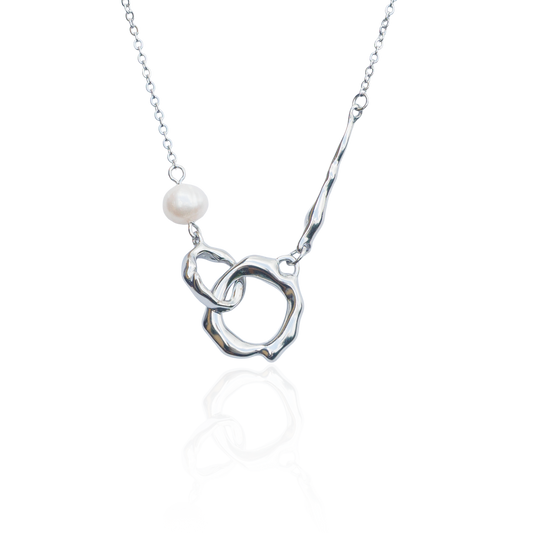 Náhrdelník se sladkovodní perlou Liquid Pearl