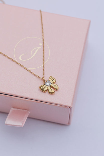 Náhrdelník mašlička s krystalem