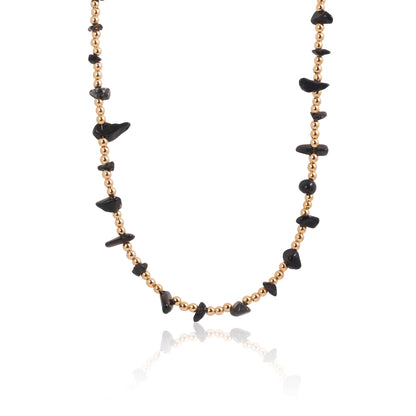 Náhrdelník Night Shift – hematit & obsidián