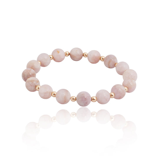 Náramek harmonie - kunzit a hematit