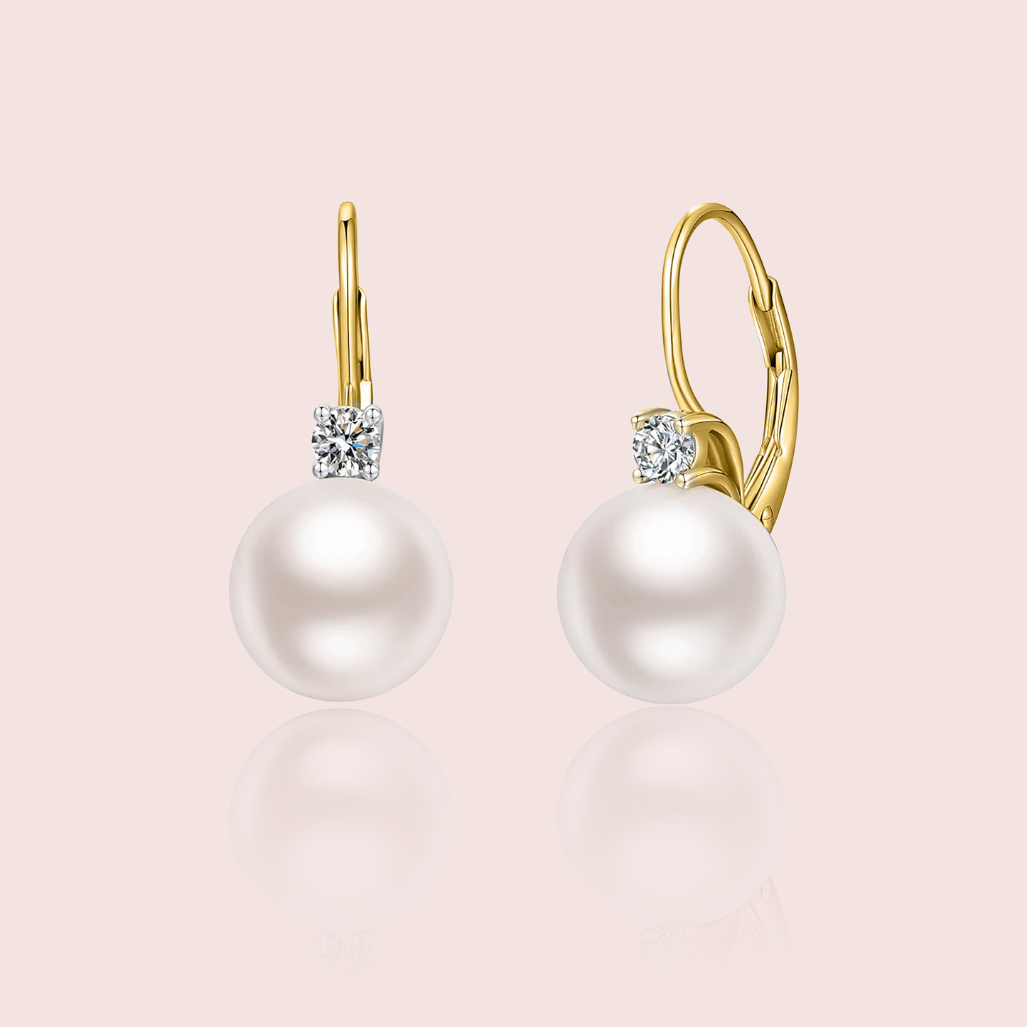 Náušnice Riviera Pearl – perlové náušnice s krystalem