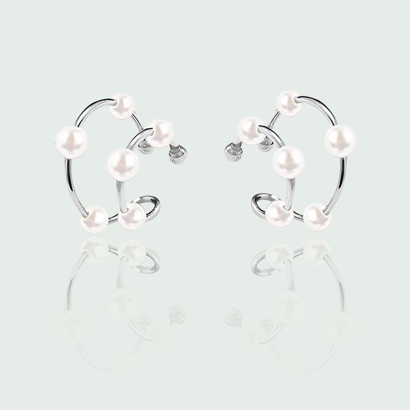 Perlový ear cuff bez piercingu